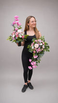 eustoma z rożą
