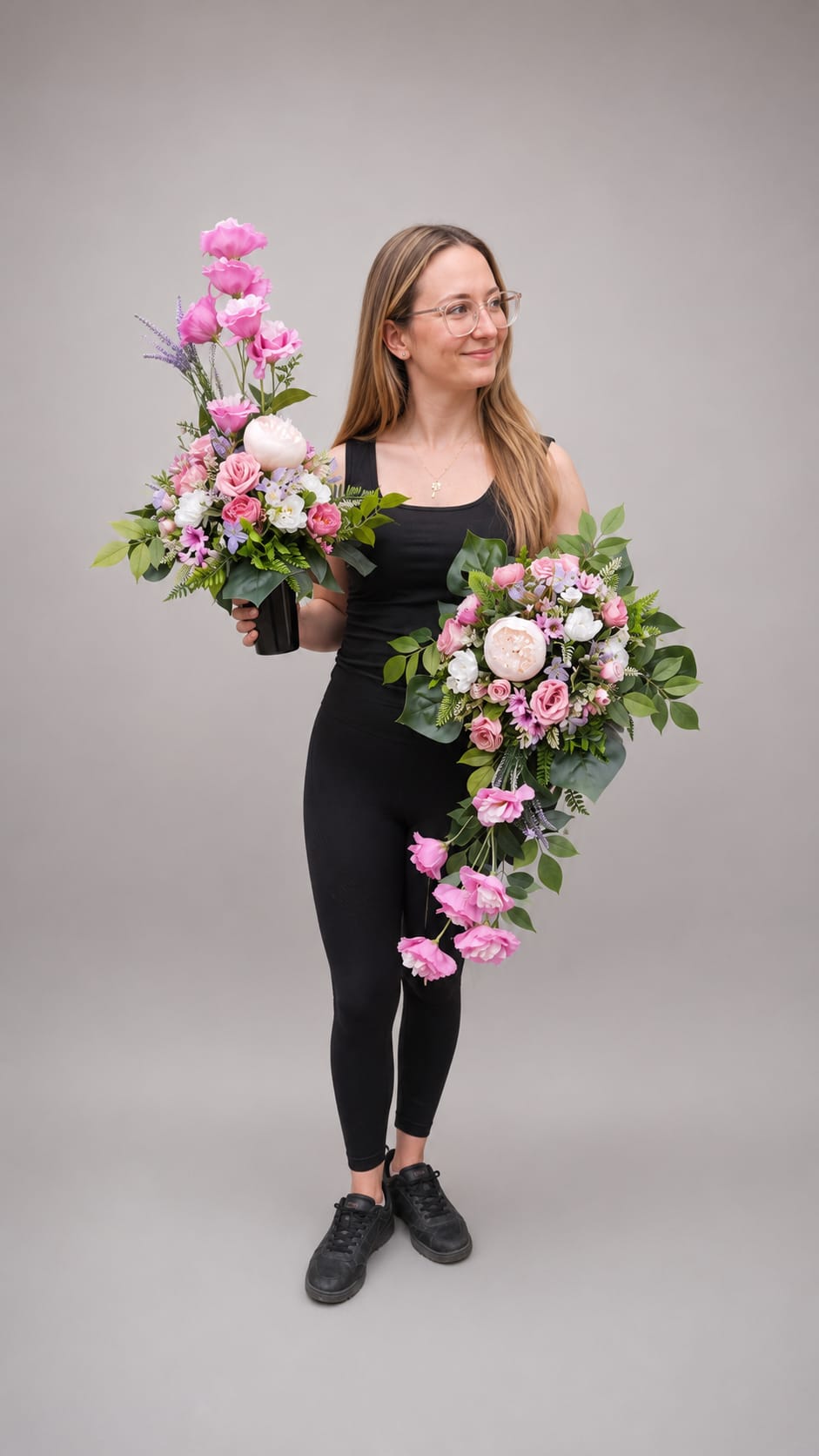 eustoma z rożą